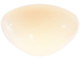 Wagenfeld WV 339 flush mount curved white opal glass lampshade Lindner Leuchten Germany 1950s 1960s Wilhelm