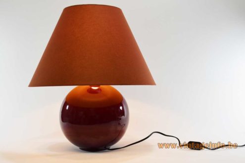 1970s Ceramic Globe Table Lamp 4