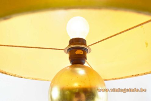 1970s Massive Belgium Gold Table Lamp 6