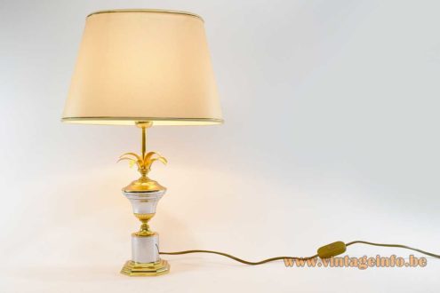 1980s Palm Leaves Table Lamp 4