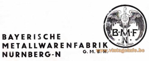 BMF-N Logo Bayerische Metallwarenfabrik Nürnberg Germany