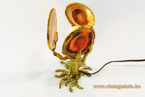 Henri Fernandez Agate Table Lamp 2