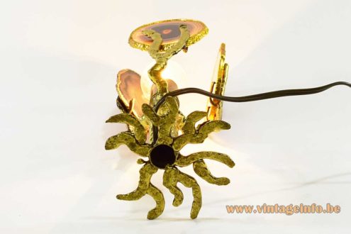 Henri Fernandez Agate Table Lamp 5