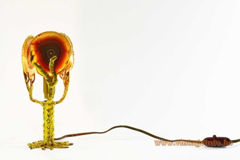 Henri Fernandez Agate Table Lamp 6