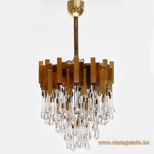 Lumica Brass Teardrop Chandelier 1