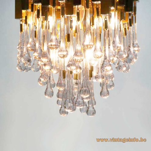 Lumica Brass Teardrop Chandelier 2