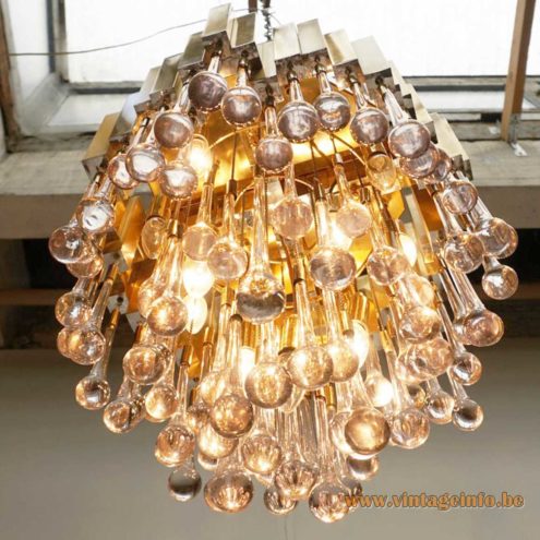 Lumica Brass Teardrop Chandelier 3