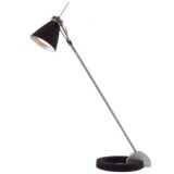 Cast iron circle desk lamp model 1234/21 GU10 socket 50 watt 2000s Massive Lighting Belgium silver colour
