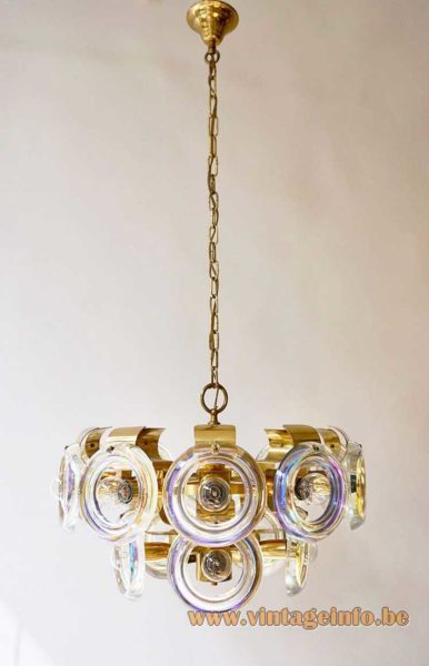 Oscar Torlasco Lens Chandelier 1
