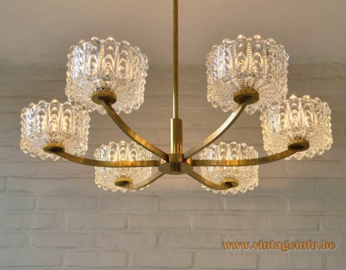 DORIA Crystal Glass Bowls Chandelier 3
