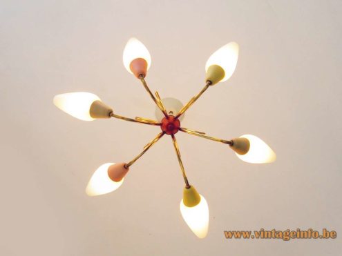 1950s Multi Colour Spider Chandelier 2