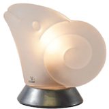 Carlo Nason Zodiaco table lamp frosted Murano glass capricorn zodiac astrological sign iTRE Italy 1990s design