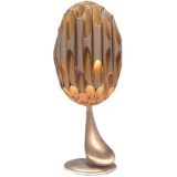 Michel Armand Morille table lamp gilded metal mushroom tubes Canada design Maison Charles France E27 sockets