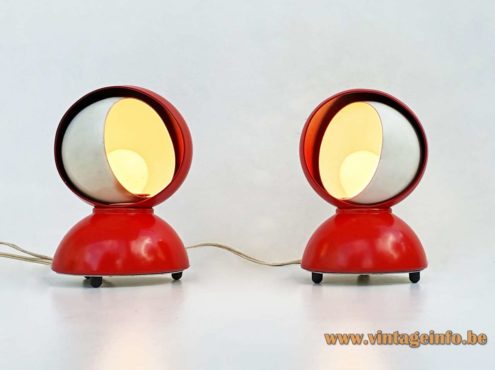 1960s Eclipse Table Lamps