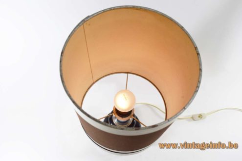 1970s Chrome Black Table Lamp 4