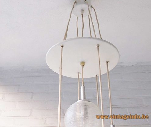 Doria 7 Glass Globes Cascading Chandelier 1