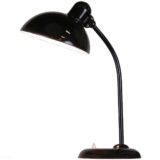Kaiser Idell Desk Lamp 6556 design: Christian Dell black metal work light 1930s Bauhaus Germany