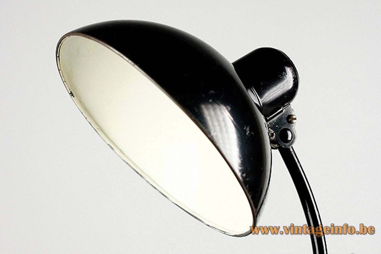 Kaiser Idell Desk Lamp 6556 design: Christian Dell black metal work light 1930s Bauhaus Germany 