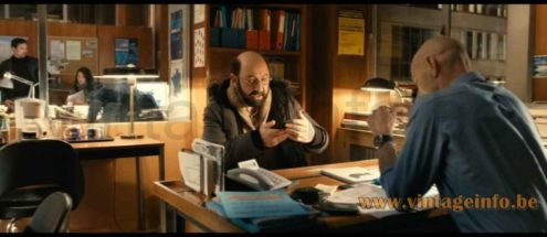 1970s Massive Bauhaus style desk lamp used as a prop in the 2014 French comedy film Supercondriaque