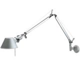 Artemide Tolomeo wall lamp grey silver metal 1987 Design: Giancarlo Fassina & Michele de Lucchi 1980s 1990s