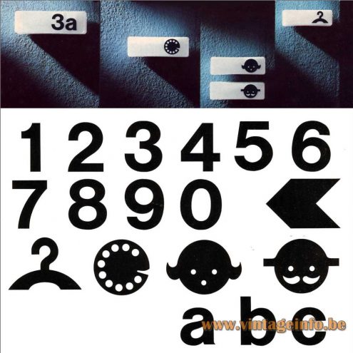 Character, Numbers And Signs Wall Lamp - Designer: Rolf Krüger