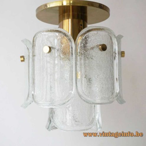 Glashütte Limburg Melting Ice Glass Flush Mount 3