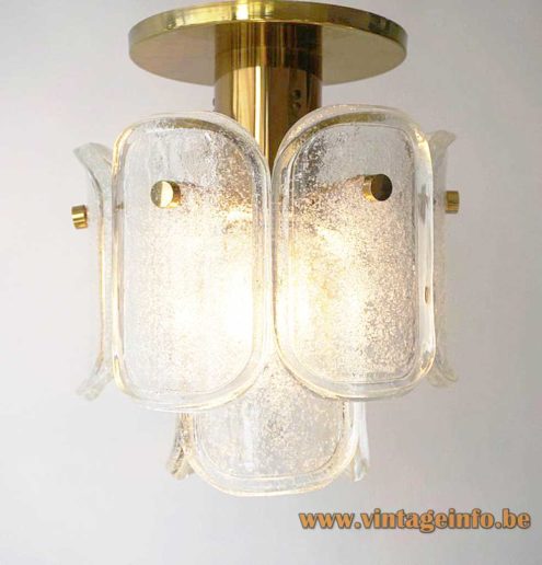 Glashütte Limburg Melting Ice Glass Flush Mount 5