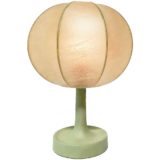 Goldkant Leuchten Garbo table lamp Cocoon plastic globe lampshade FLOS Achille Castiglioni 1960s 1970s Germany