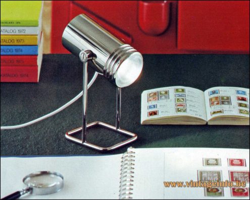 Heinz Neuhaus Chrome Desk Lamp - Design Rolf Krüger
