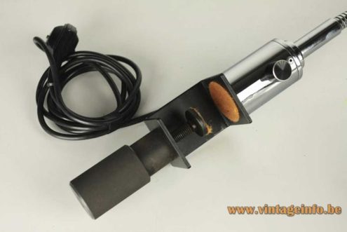 Josep Magem 1970s Chrome Clamp Lamp 5