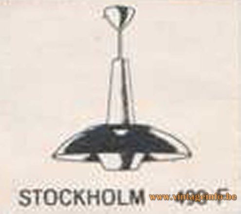 Philips 1950s Pendant Lamp Stockholm - Philips Newspaper Advertisement Belgium 1960s