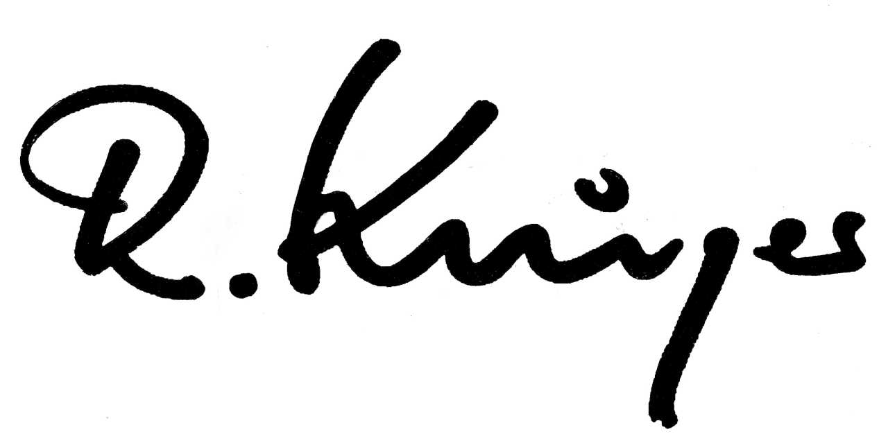Rolf Krüger Signature