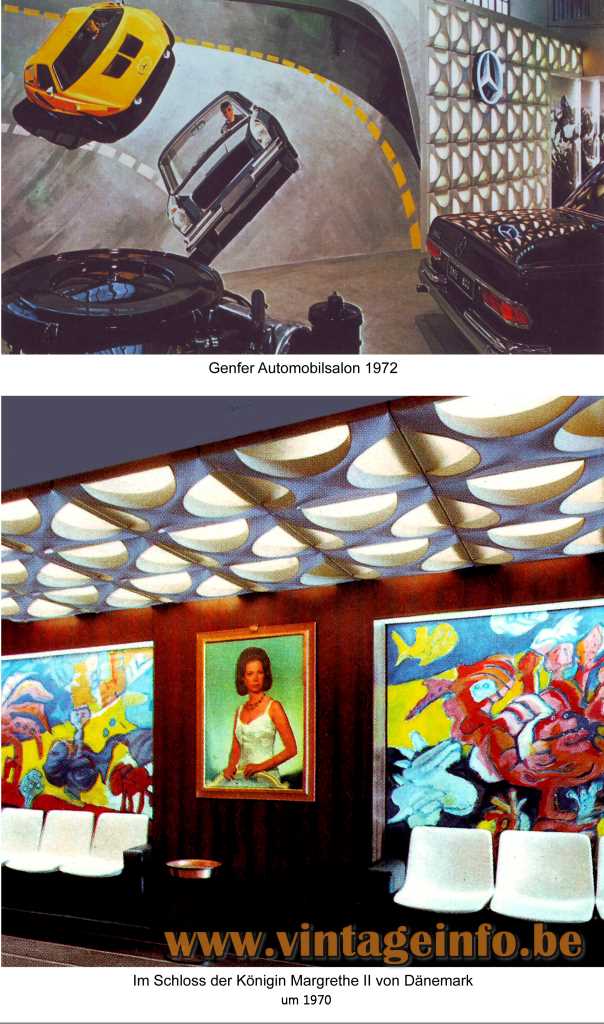 Staff Kreuzaustern Wall Lamp - Designer: Rolf Krüger - Cross Oyster Wall Lamp - 1968
