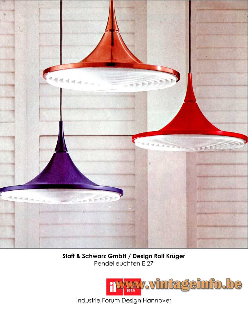 Staff Pendant Lamp - Designer: Rolf Krüger 1969