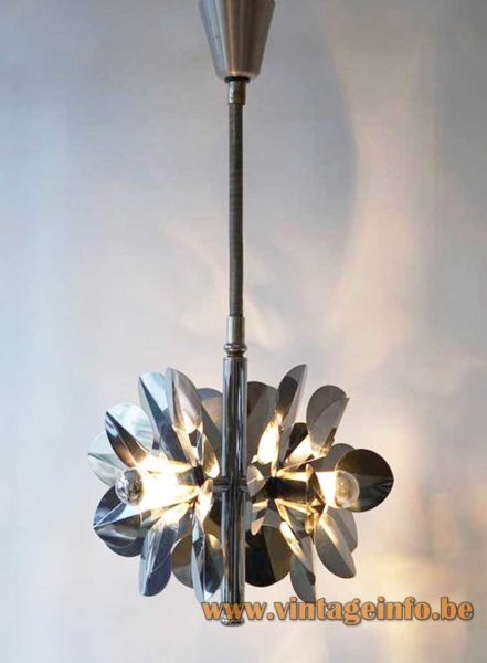 Stainless Steel Flower Chandelier 2 1