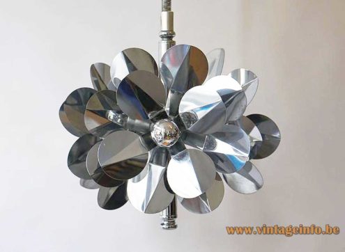 Stainless Steel Flower Chandelier 6 1