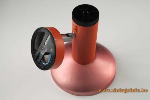 1970s Philips Orange Wall Spotlight 3