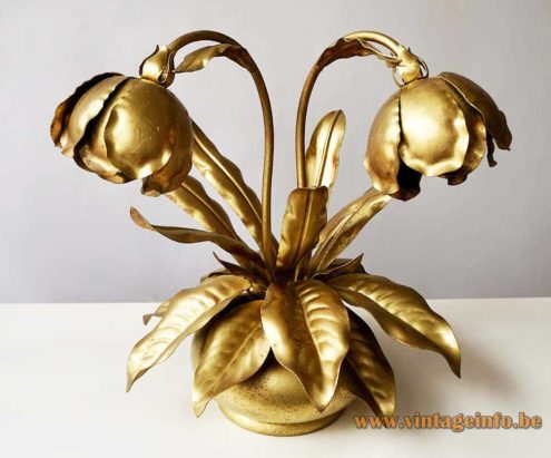Brass Peony Table Lamp 3