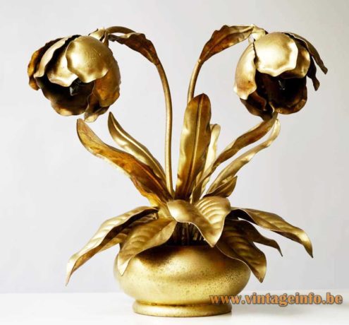 Brass Peony Table Lamp 4