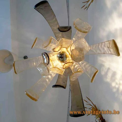 Carlo Nason Artichoke Pendant Lamp AV Mazzega Pendant Lamp Murano Glass 2