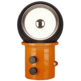 Eduardo Albors Doddó table lamp 1970s design orange base adjustable globe black switches Lamsar Spain