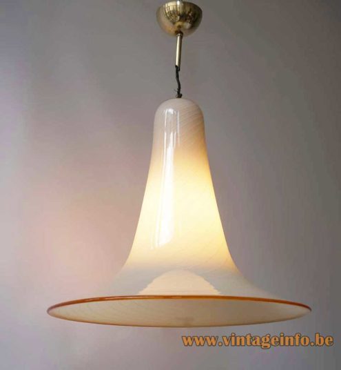 Effetre Murano Trumpet Pendant Lamp 5