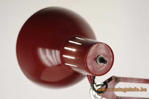 Fase Architect Clamp Lamp Maroon Red Madrid Spain 3