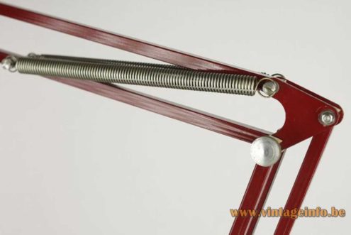 Fase Architect Clamp Lamp Maroon Red Madrid Spain 4