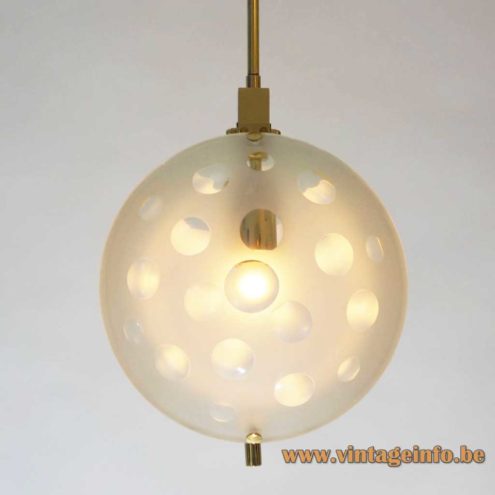Max Ingrand Style Pendant Lamp Fontana Arte 1