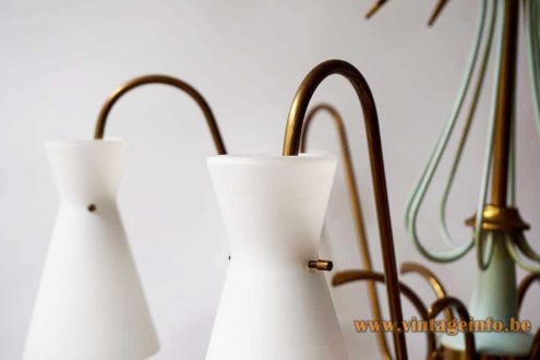 Opal Glass Diabolo Chandelier 5