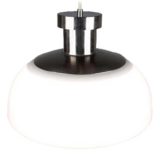 Achille Castiglioni KD7 Kartell pendant lamp 1958 design white acrylic lampshade nickel-plated lid 1960s Venini Italy