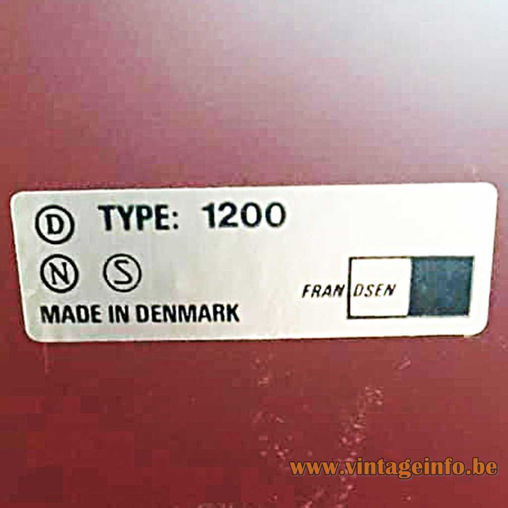 Frandsen Denmark label
