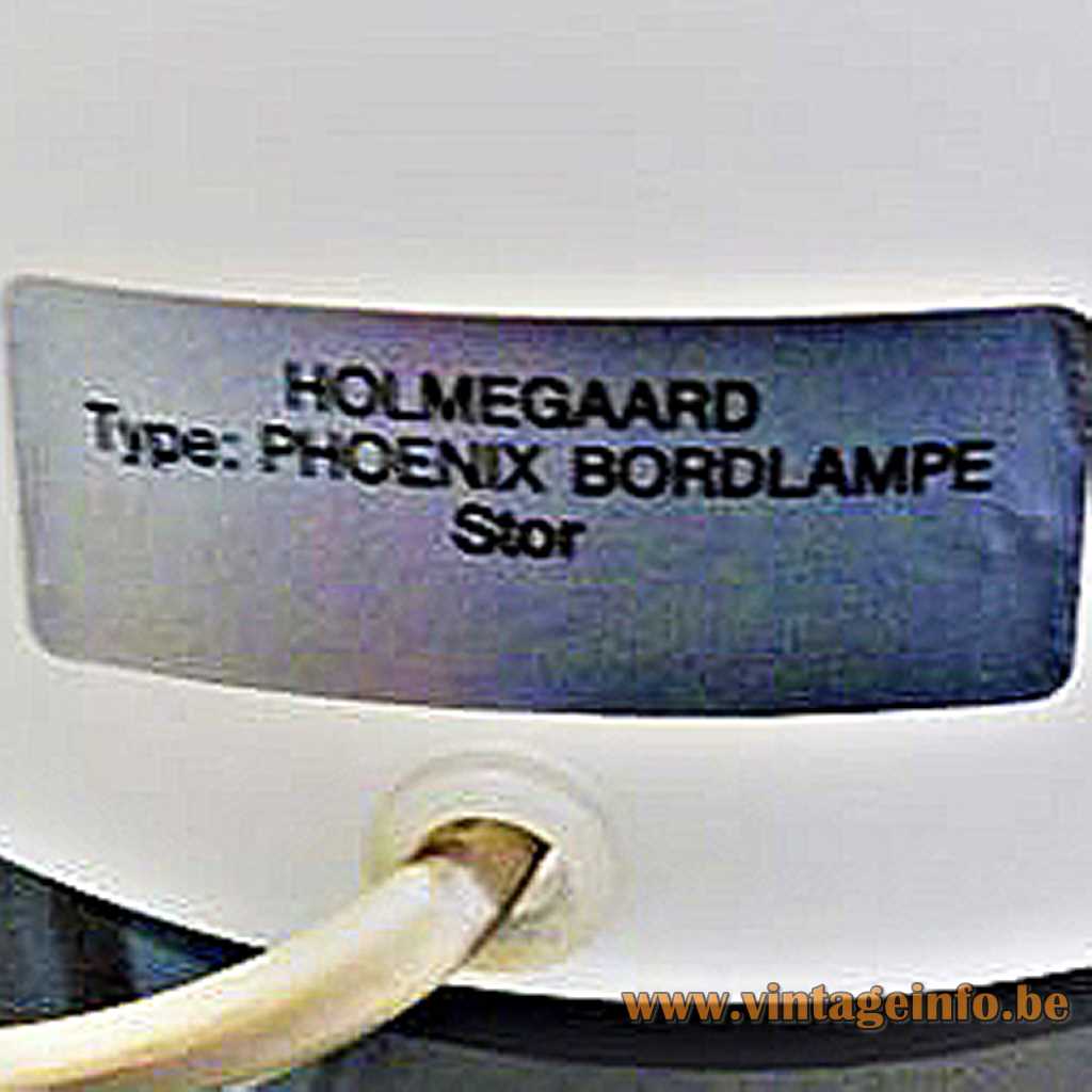 Holmegaard label 