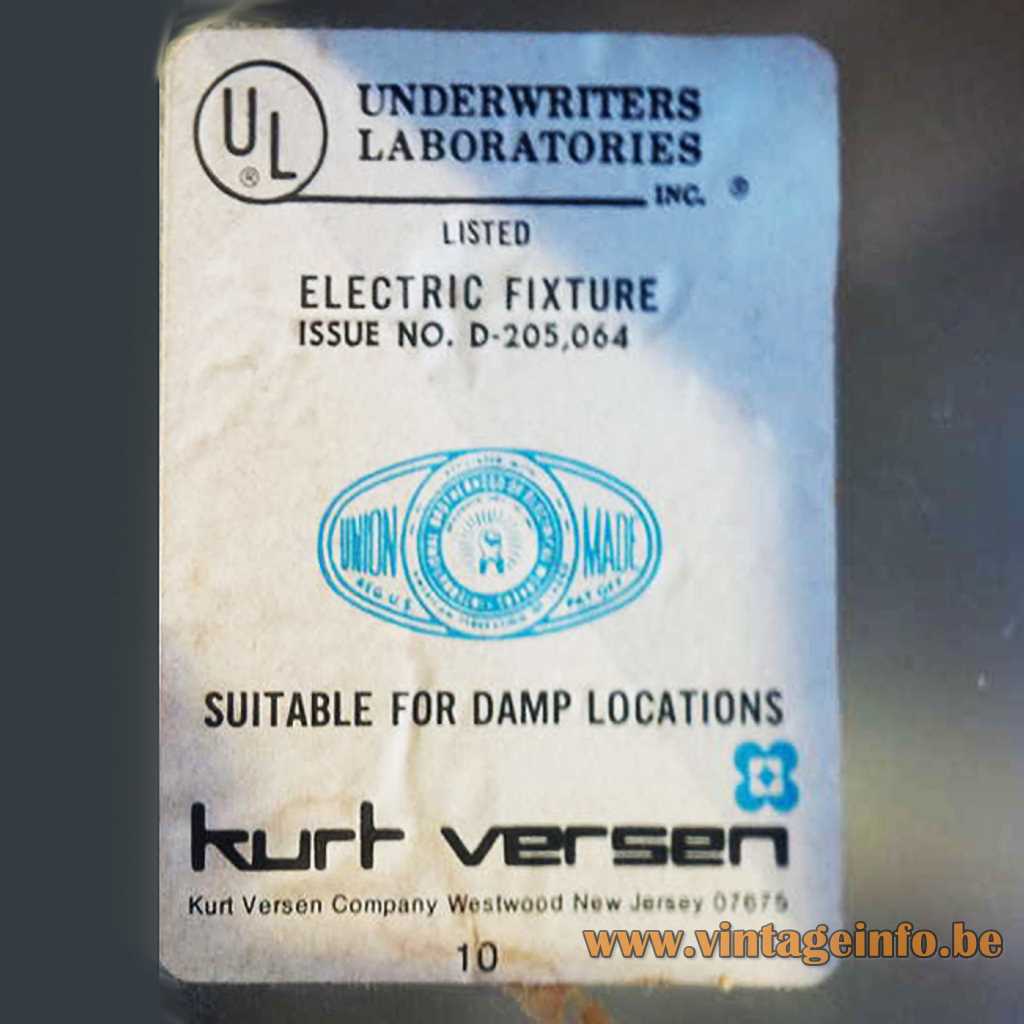 Kurt Versen New Jersey label